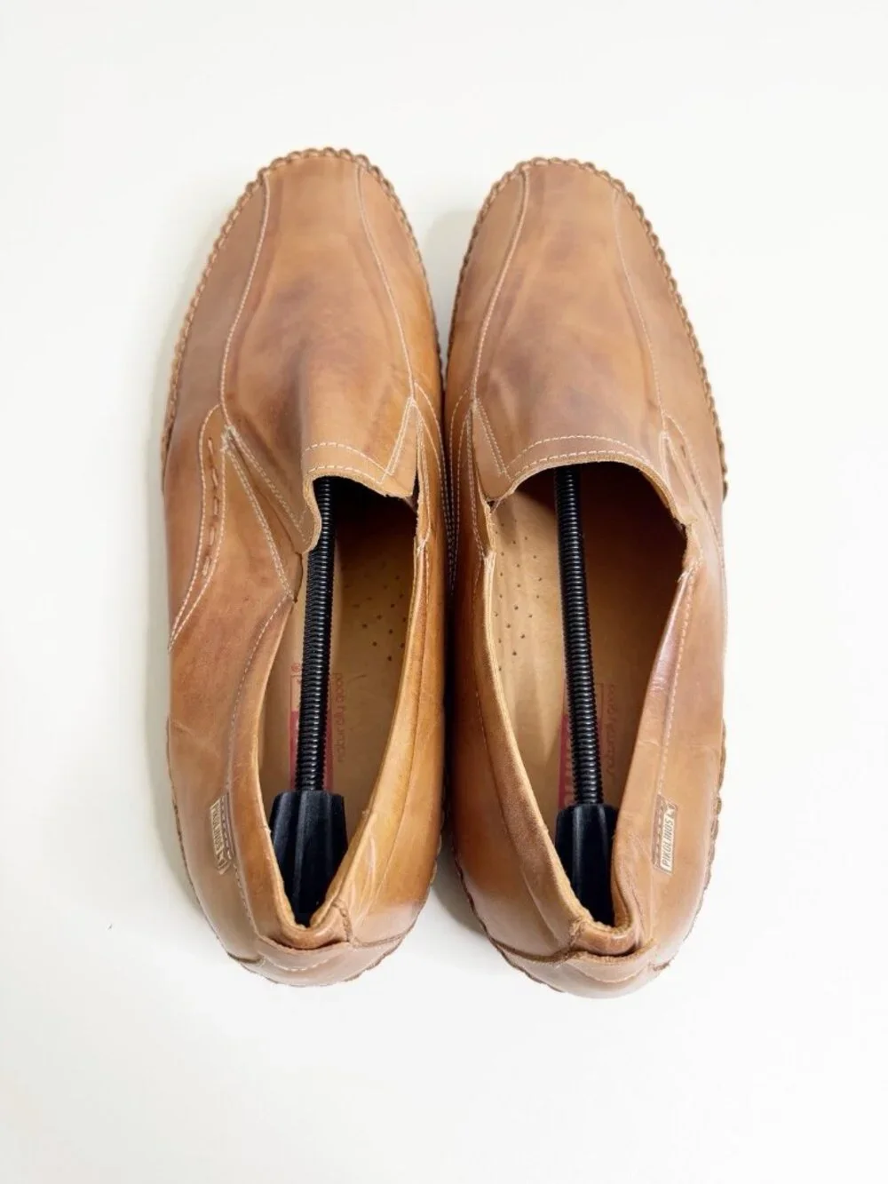 Pikolinos Jerez Mens Size 15.5 Driving Loafers Soft Brown Leather EU 50 EUC
